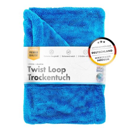 Chemicalworkz Kék Szárítókendő 60x40cm 1400GSM  Shark Twisted Towel 