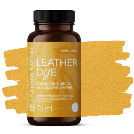 Leather Expert Bőrfesték - Velur. Nubuk, Analin 75ml Sunflower